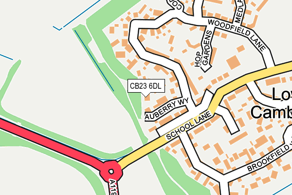CB23 6DL map - OS OpenMap – Local (Ordnance Survey)