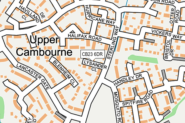 CB23 6DR map - OS OpenMap – Local (Ordnance Survey)