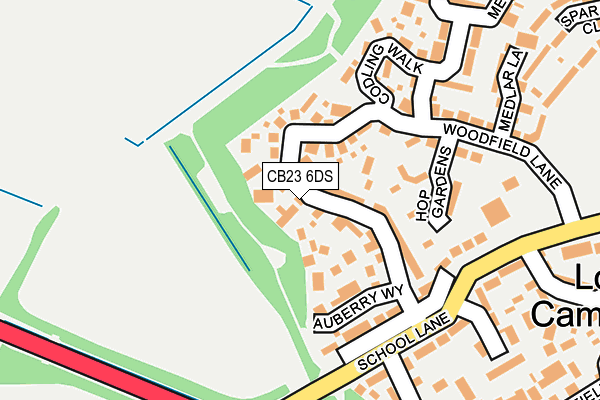 CB23 6DS map - OS OpenMap – Local (Ordnance Survey)