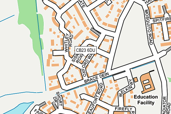 CB23 6DU map - OS OpenMap – Local (Ordnance Survey)