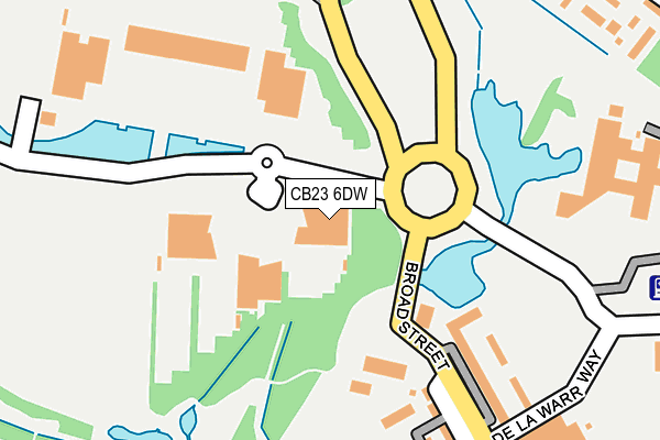 CB23 6DW map - OS OpenMap – Local (Ordnance Survey)
