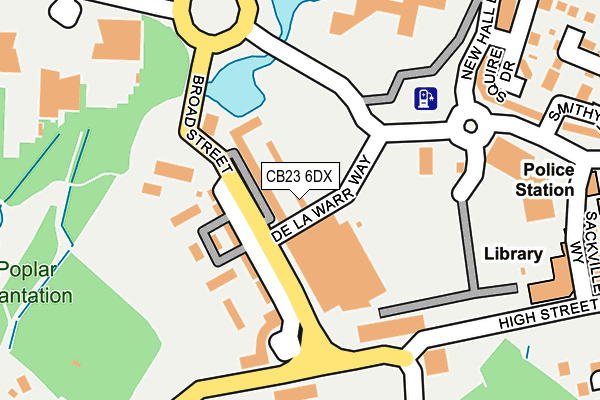 CB23 6DX map - OS OpenMap – Local (Ordnance Survey)