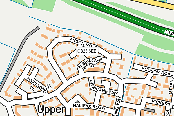 CB23 6EE map - OS OpenMap – Local (Ordnance Survey)