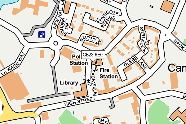 CB23 6EG map - OS OpenMap – Local (Ordnance Survey)