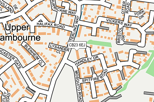 CB23 6EJ map - OS OpenMap – Local (Ordnance Survey)