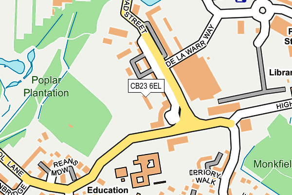 CB23 6EL map - OS OpenMap – Local (Ordnance Survey)