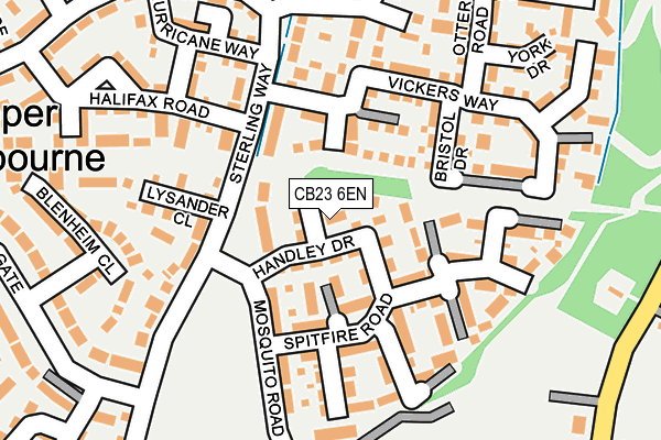 CB23 6EN map - OS OpenMap – Local (Ordnance Survey)