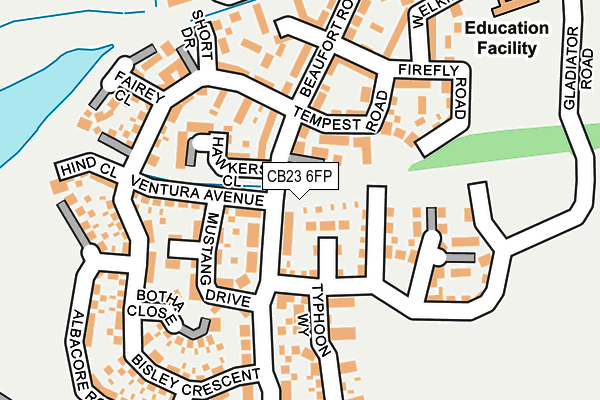 CB23 6FP map - OS OpenMap – Local (Ordnance Survey)