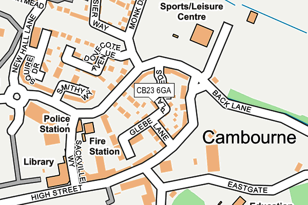 CB23 6GA map - OS OpenMap – Local (Ordnance Survey)