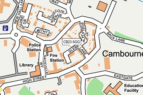 CB23 6GG map - OS OpenMap – Local (Ordnance Survey)