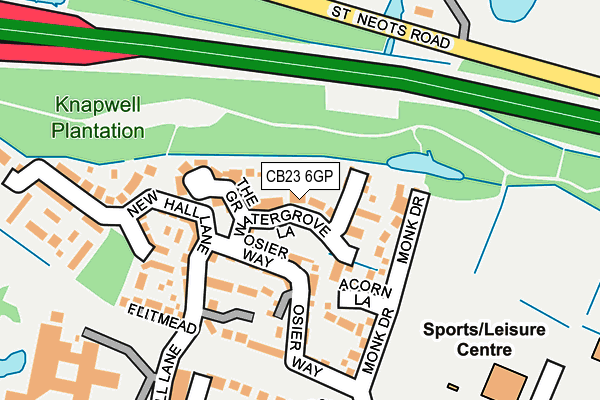 CB23 6GP map - OS OpenMap – Local (Ordnance Survey)