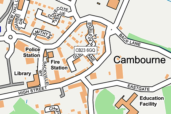 CB23 6GQ map - OS OpenMap – Local (Ordnance Survey)