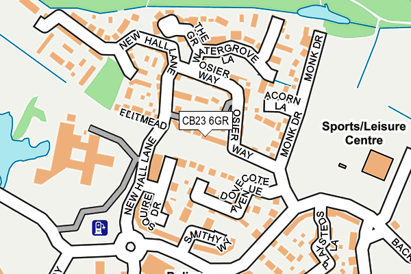 CB23 6GR map - OS OpenMap – Local (Ordnance Survey)