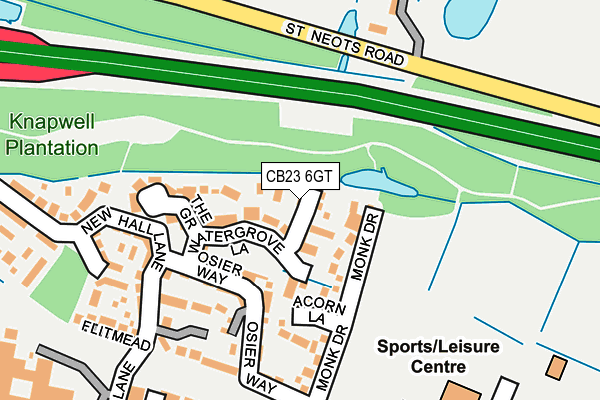 CB23 6GT map - OS OpenMap – Local (Ordnance Survey)