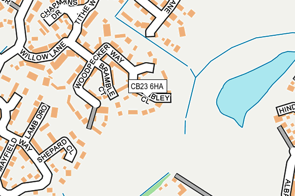 CB23 6HA map - OS OpenMap – Local (Ordnance Survey)
