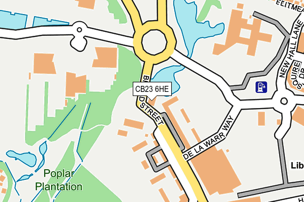 CB23 6HE map - OS OpenMap – Local (Ordnance Survey)