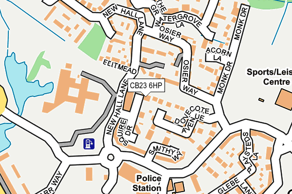 CB23 6HP map - OS OpenMap – Local (Ordnance Survey)