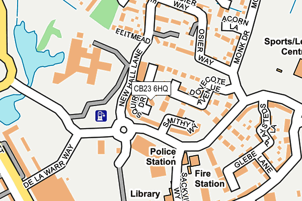 CB23 6HQ map - OS OpenMap – Local (Ordnance Survey)