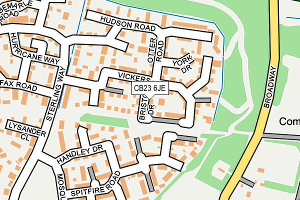 CB23 6JE map - OS OpenMap – Local (Ordnance Survey)