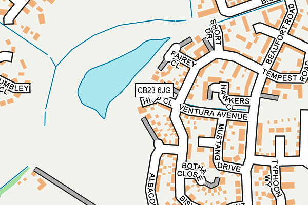 CB23 6JG map - OS OpenMap – Local (Ordnance Survey)