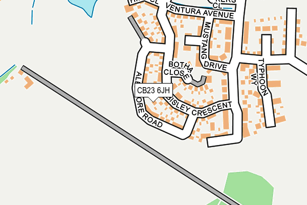 CB23 6JH map - OS OpenMap – Local (Ordnance Survey)