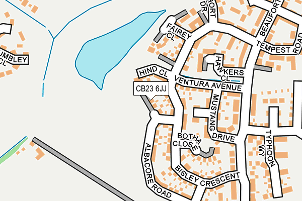 CB23 6JJ map - OS OpenMap – Local (Ordnance Survey)
