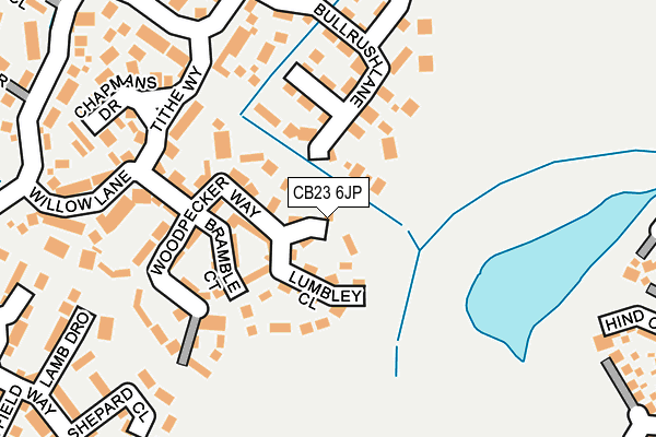 CB23 6JP map - OS OpenMap – Local (Ordnance Survey)