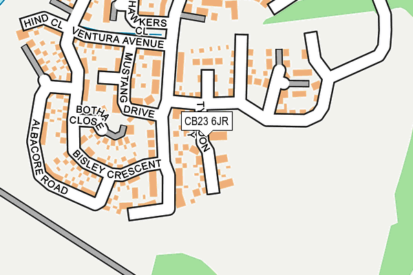CB23 6JR map - OS OpenMap – Local (Ordnance Survey)
