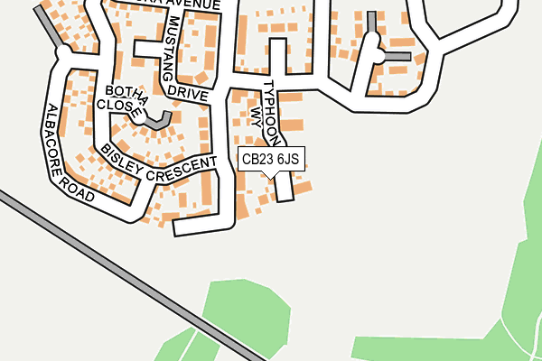 CB23 6JS map - OS OpenMap – Local (Ordnance Survey)