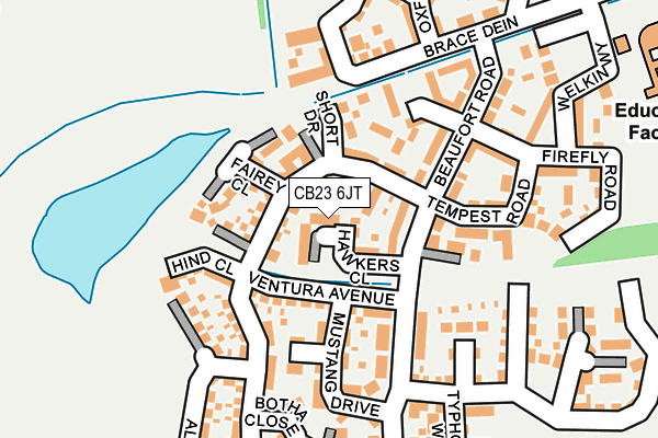 CB23 6JT map - OS OpenMap – Local (Ordnance Survey)