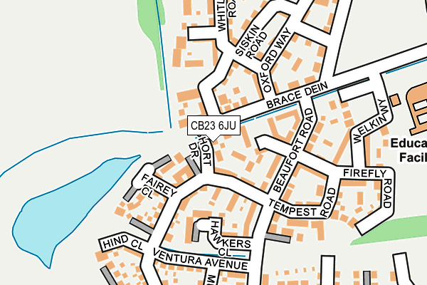 CB23 6JU map - OS OpenMap – Local (Ordnance Survey)