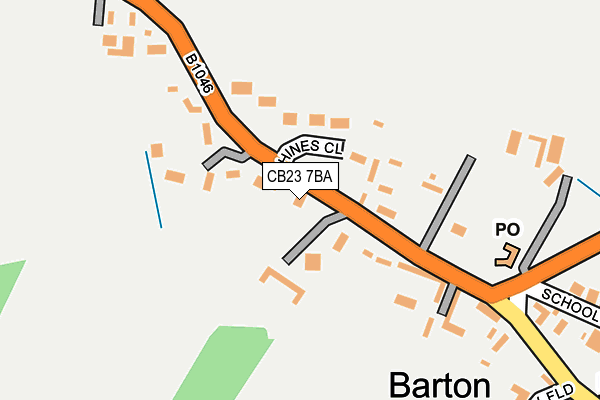 CB23 7BA map - OS OpenMap – Local (Ordnance Survey)