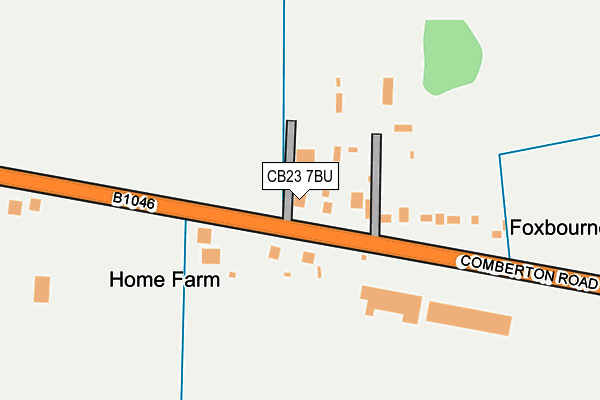 CB23 7BU map - OS OpenMap – Local (Ordnance Survey)