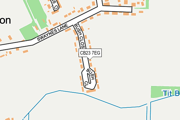 CB23 7EG map - OS OpenMap – Local (Ordnance Survey)