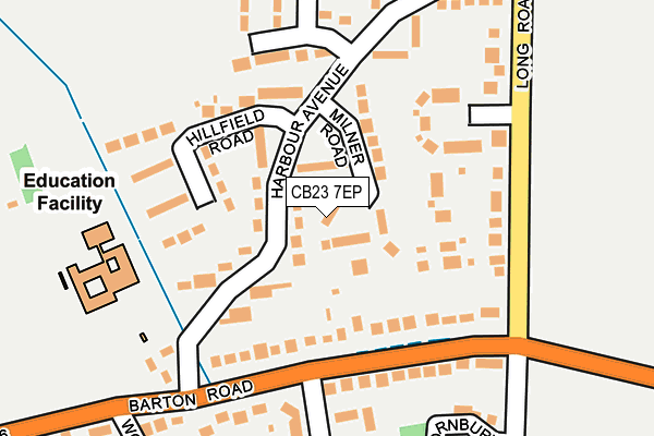 CB23 7EP map - OS OpenMap – Local (Ordnance Survey)