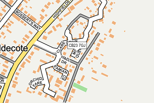 CB23 7GJ map - OS OpenMap – Local (Ordnance Survey)