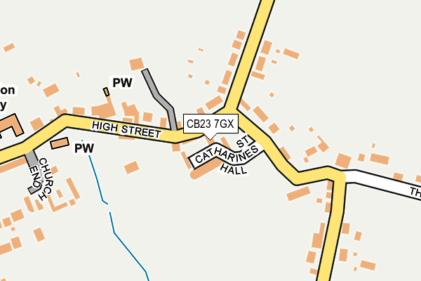 CB23 7GX map - OS OpenMap – Local (Ordnance Survey)