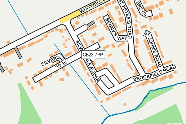 CB23 7PP map - OS OpenMap – Local (Ordnance Survey)