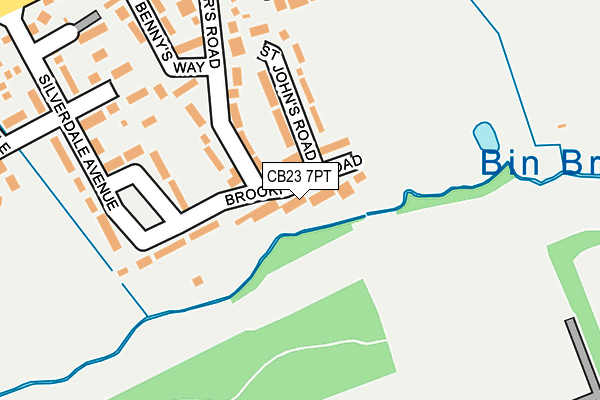 CB23 7PT map - OS OpenMap – Local (Ordnance Survey)