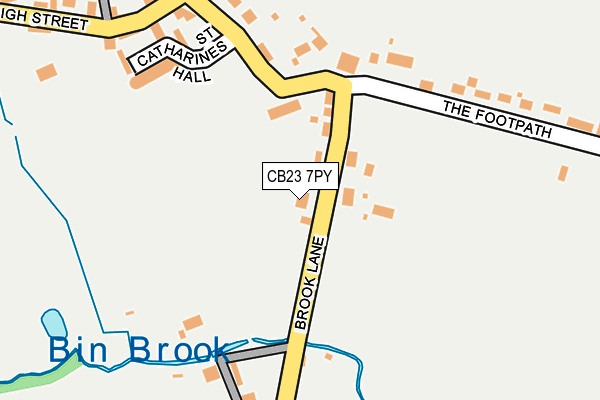 CB23 7PY map - OS OpenMap – Local (Ordnance Survey)