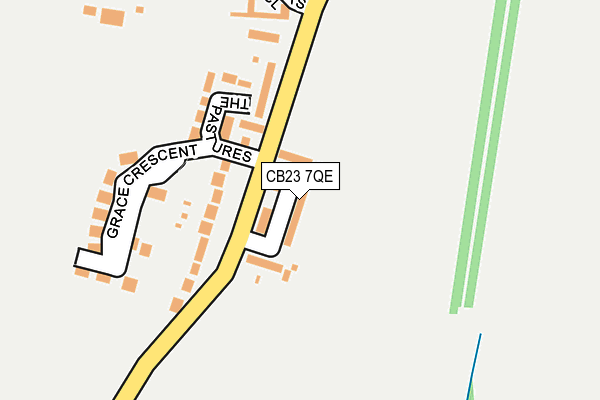 CB23 7QE map - OS OpenMap – Local (Ordnance Survey)