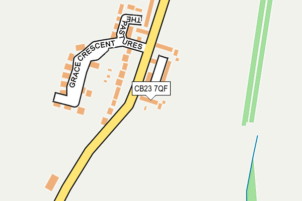 CB23 7QF map - OS OpenMap – Local (Ordnance Survey)
