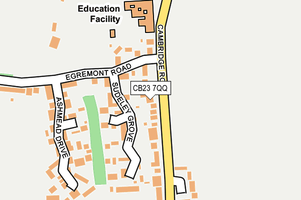 CB23 7QQ map - OS OpenMap – Local (Ordnance Survey)