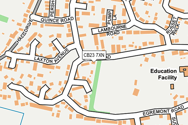 CB23 7XN map - OS OpenMap – Local (Ordnance Survey)