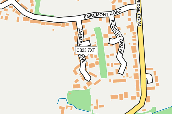 CB23 7XT map - OS OpenMap – Local (Ordnance Survey)