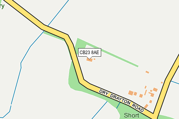 CB23 8AE map - OS OpenMap – Local (Ordnance Survey)