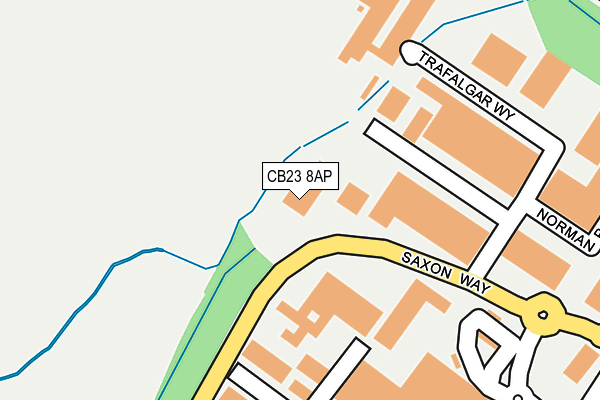 CB23 8AP map - OS OpenMap – Local (Ordnance Survey)