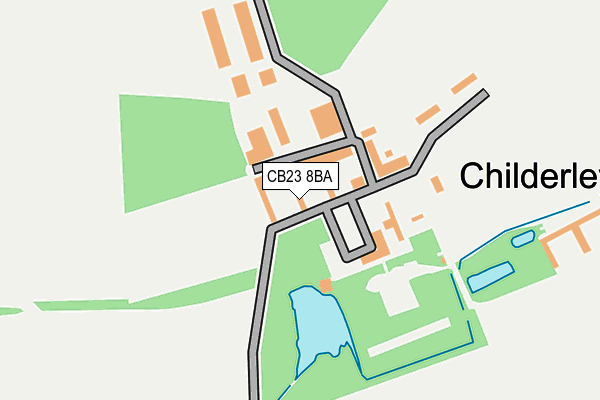 CB23 8BA map - OS OpenMap – Local (Ordnance Survey)