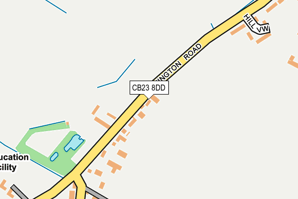 CB23 8DD map - OS OpenMap – Local (Ordnance Survey)