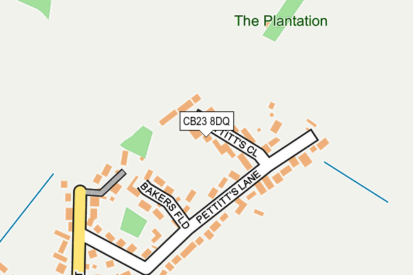 CB23 8DQ map - OS OpenMap – Local (Ordnance Survey)